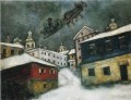 Pueblo ruso contemporáneo Marc Chagall